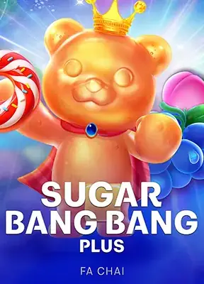ตัวละครเยลลี่รูปหมีสีส้มสดใสในเกม SUGAR BANG BANG PLUS ของ FA CHAI
