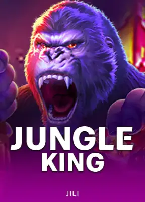 ตัวละครกอริลลาตัวใหญ่สีม่วงเข้มในเกม JUNGLE KING ของ JILI