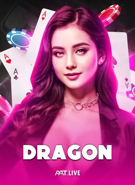 ภาพหญิงสาวผมสีชมพูม่วงประกายสดใสพร้อมชื่อ DRAGON ของ ART LIVE